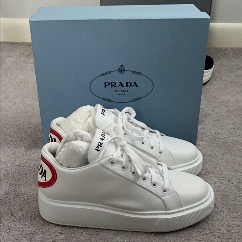 PRADA Leather sneakers